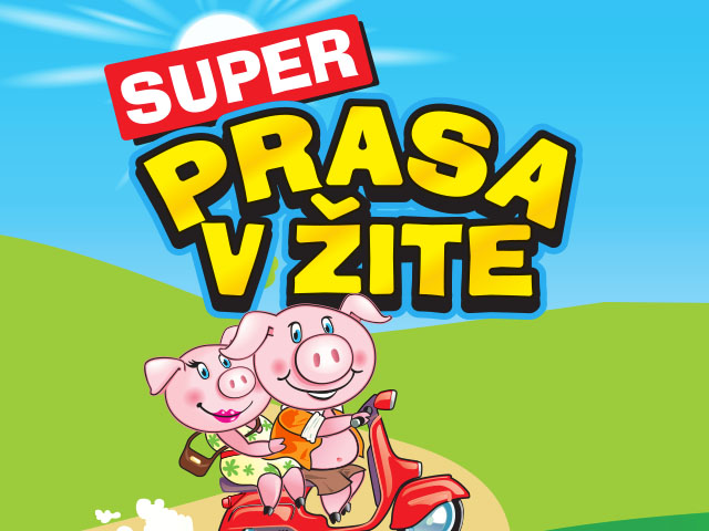 Super prasa v žite 